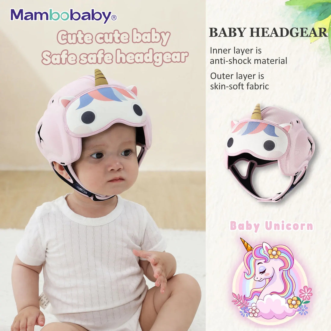 Mambobaby Safe Anti-Shock Baby Helmet
