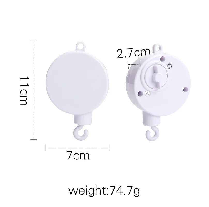 Baby Wooden Bed Bell Cartoon Rabbit Mobile Hanging Rattles Toy Hanger Crib