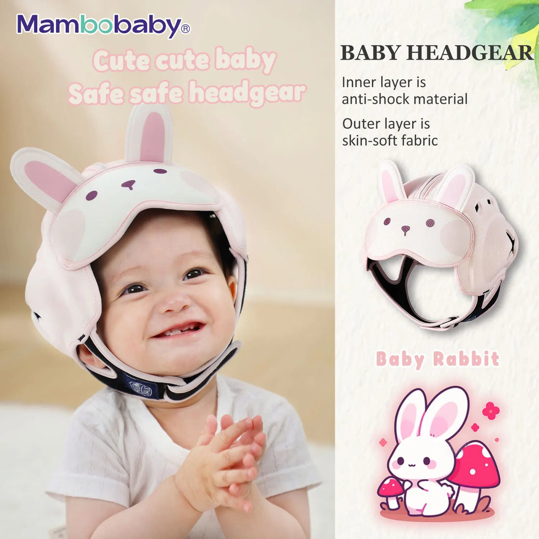 Mambobaby Safe Anti-Shock Baby Helmet