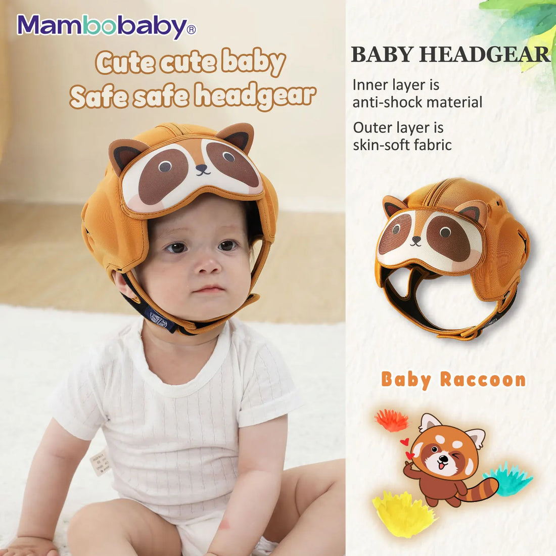 Mambobaby Safe Anti-Shock Baby Helmet