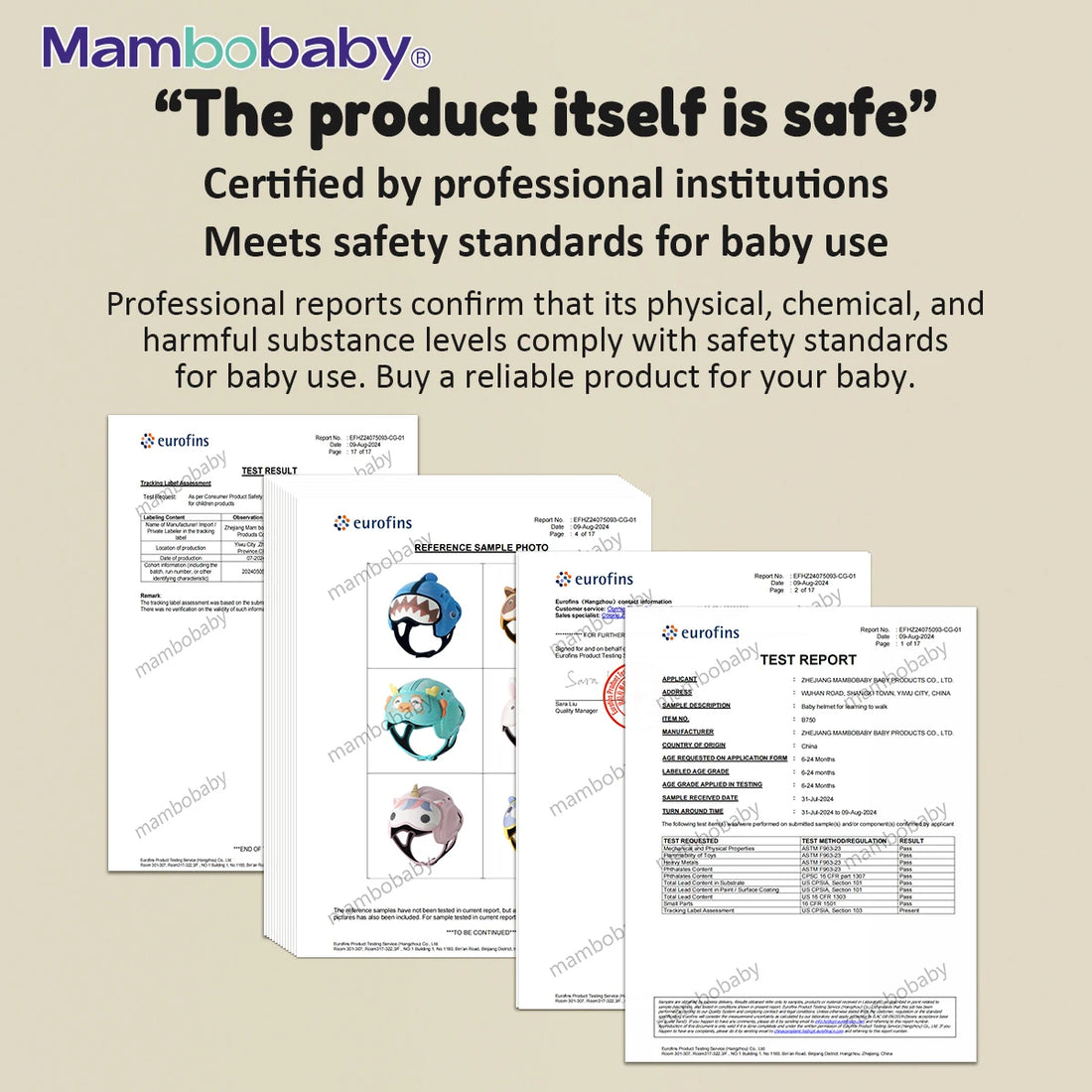 Mambobaby Safe Anti-Shock Baby Helmet