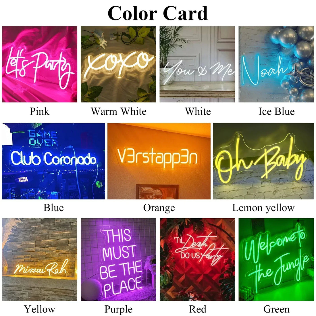 Custom Name Neon Sign Baby Birthday Party Gift Kid Room Home Wall Decor
